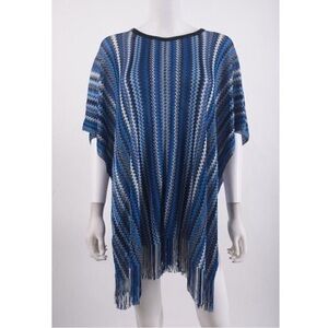 Blue Patterned Mini Dress